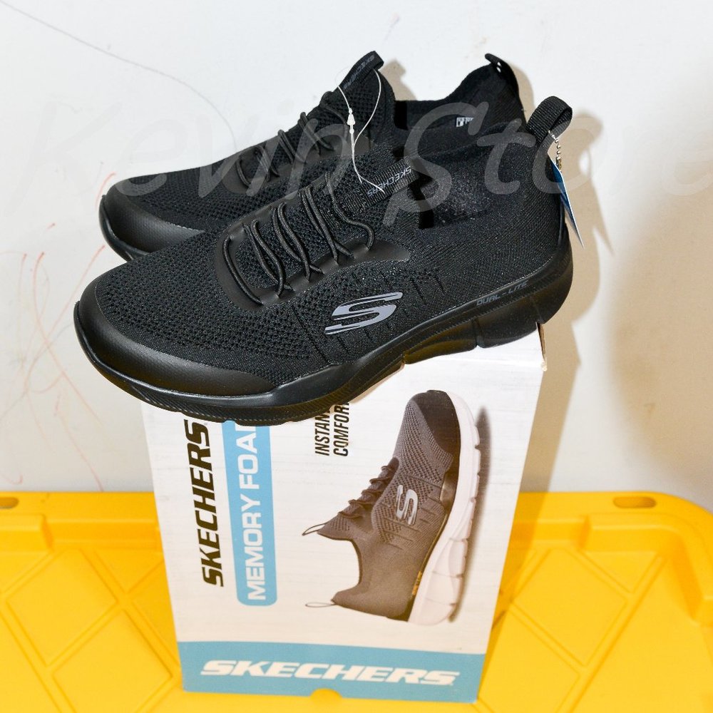 Black Skechers men Athletic shoes - Picture 2 of 9
